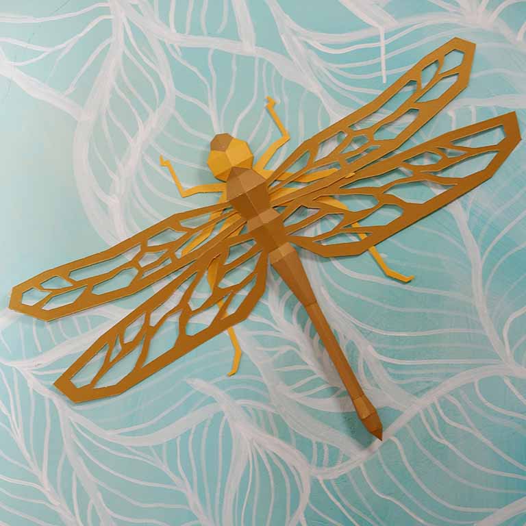 Dragonfly Papercraft Wall Art Main image