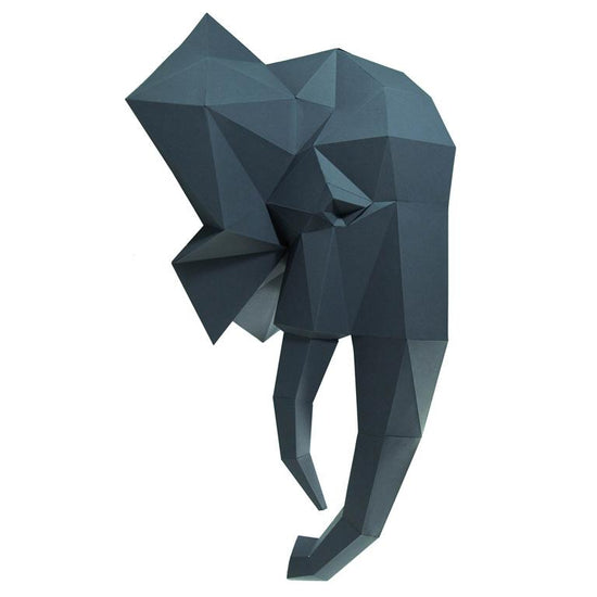 3D Elephant Head Wall Art