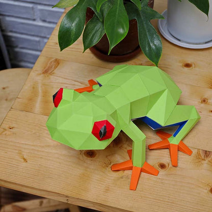 Frog 3D Paper Model, Lamp