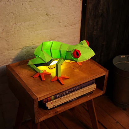 Frog 3D Paper Model, Lamp