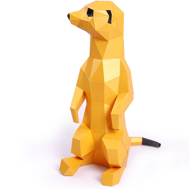 Meerkats 3D Paper Model