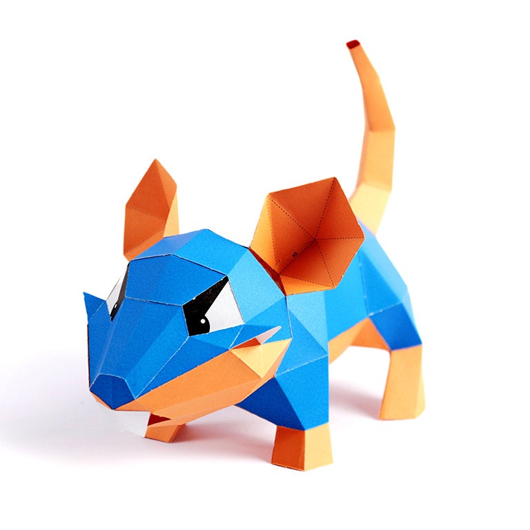 Mouse 3D Paper Model, Lamp Secondary image