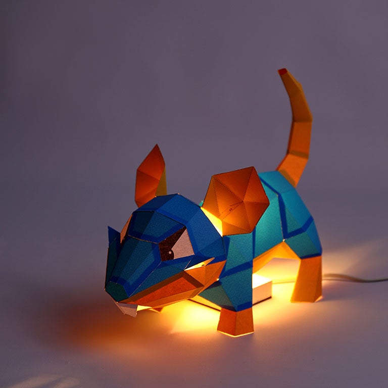 Mouse 3D Paper Model, Lamp Main image