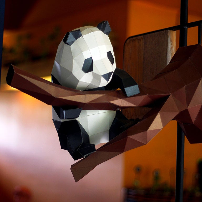 Panda Model Paper Wall Art Main image