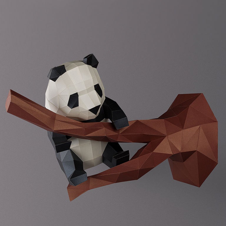 Panda Model Paper Wall Art