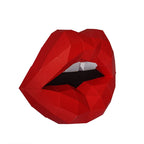 Red 3D Lips Wall Art