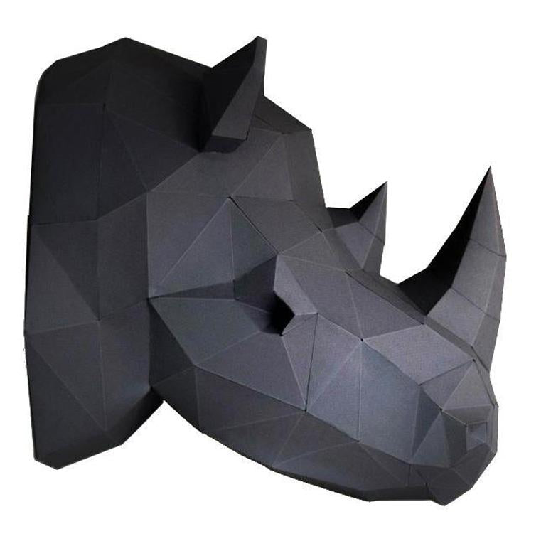 Rhino Head Wall Art - Paper Model Main image