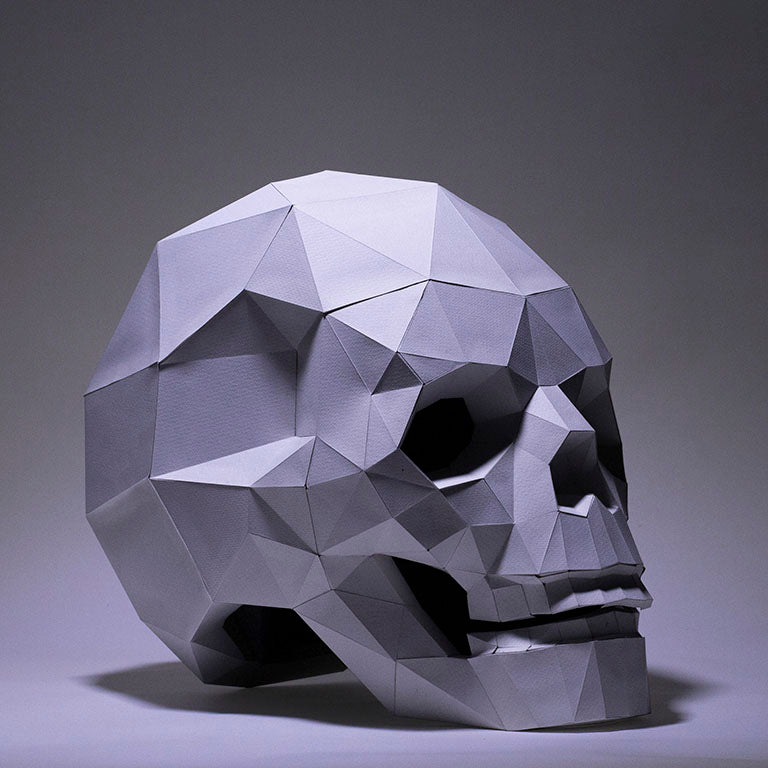 Low Poly Skull Paper Craft Main image