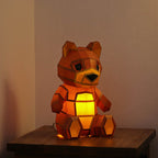 Teddy Bear 3D Paper Model, Lamp