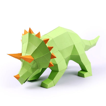 Triceratops 3D Paper Model, Lamp