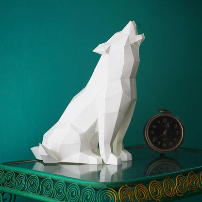 Wolf 3D Paper Model, Lamp