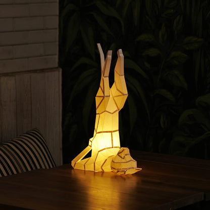 Yoga Cat 3D Paper Model, Lamp