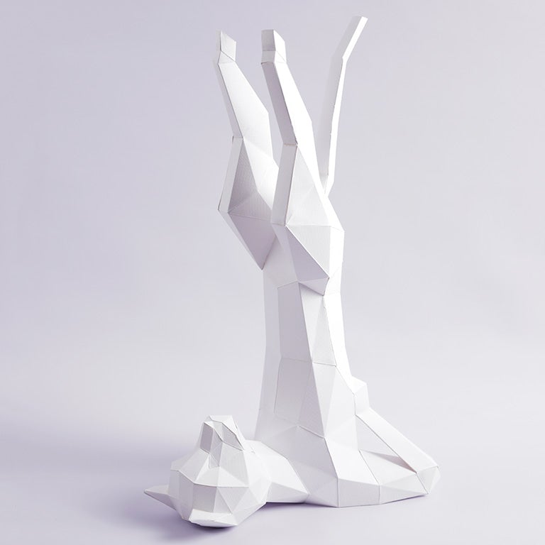 Yoga Cat 3D Paper Model, Lamp Secondary image
