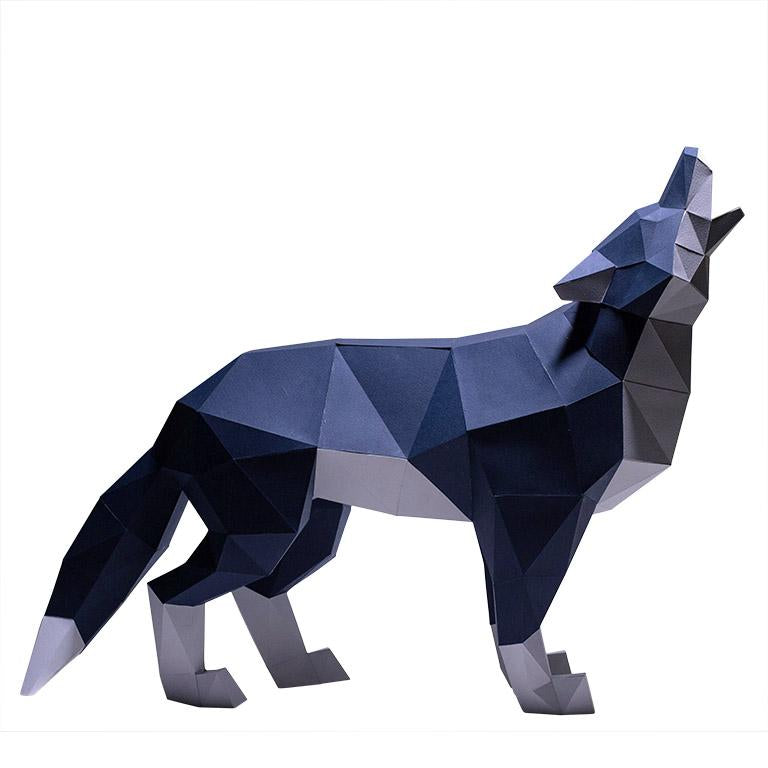 Standing Wolf 3D Model Main image