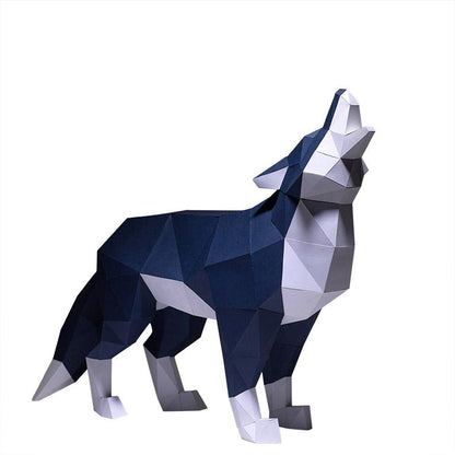 Standing Wolf 3D Model