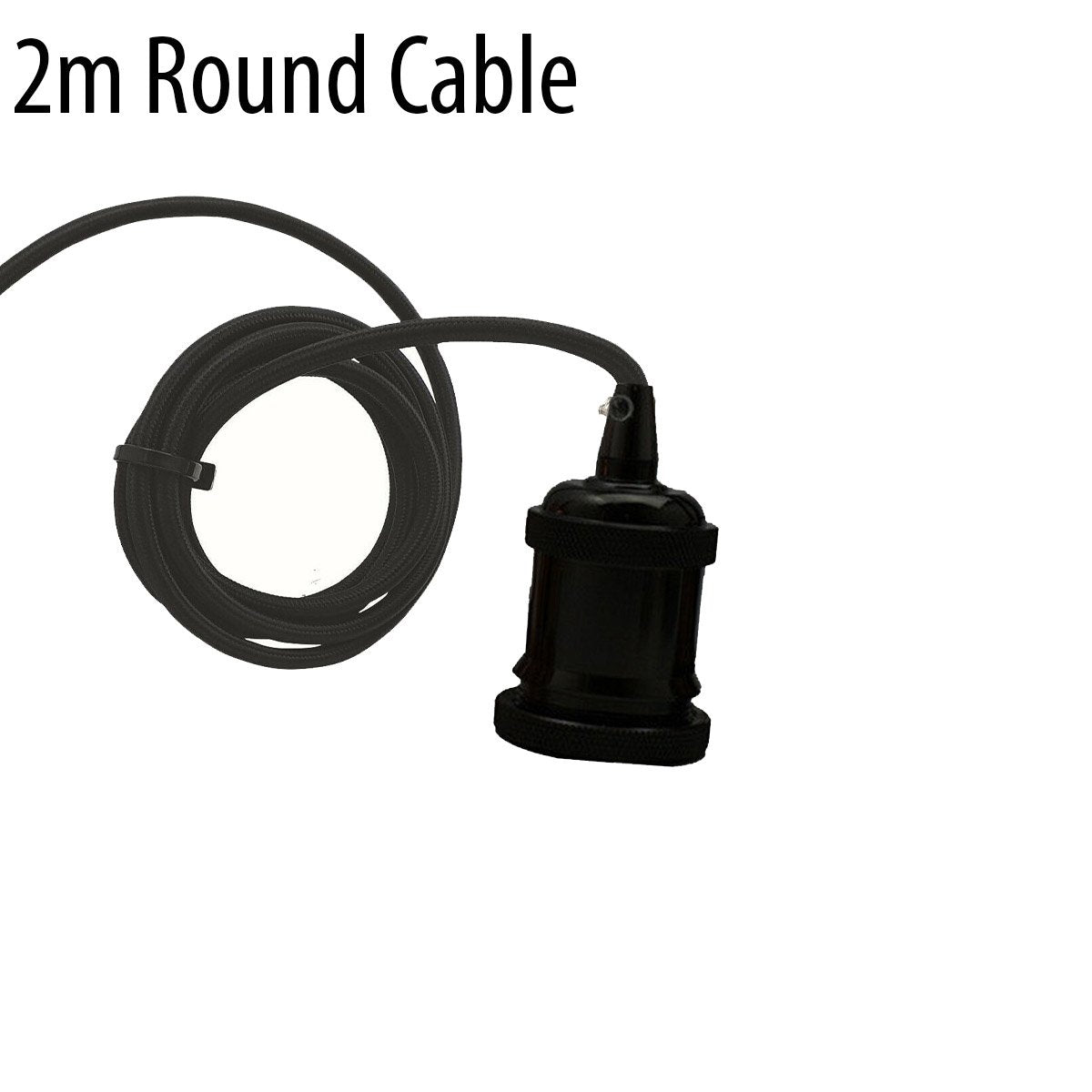 Spider Pendant Light Rubber cable Metal Lamp Holder Black finish~1122 Secondary image