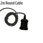 Spider Pendant Light Rubber cable Metal Lamp Holder Black finish~1122