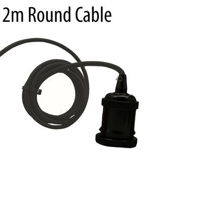Spider Pendant Light Rubber cable Metal Lamp Holder Black finish~1122