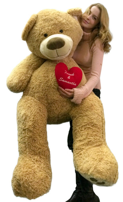 Big Plush 6 Foot Giant Sock Monkey Soft Huge Stuffed Animal Made in