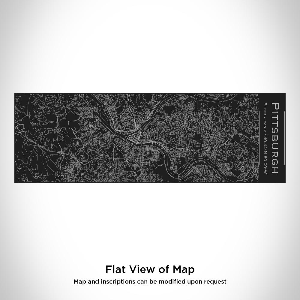 Pittsburgh - Pennsylvania Map Insulated Cup in Matte Black