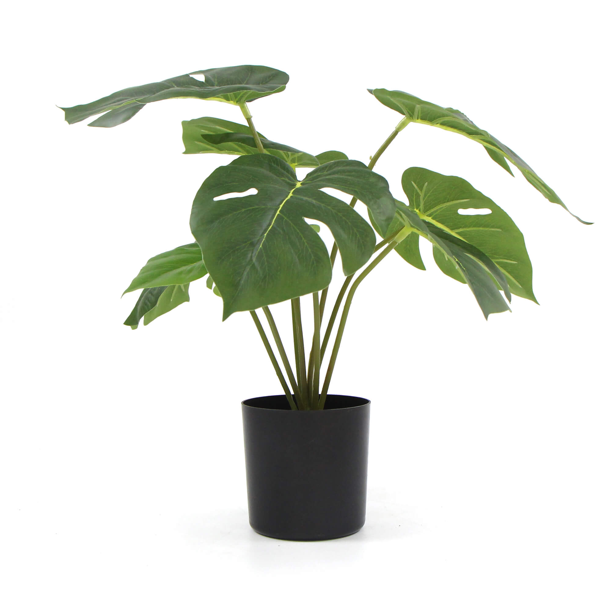 Potted Artificial Split Philodendron Plant With Real Touch Leaves 40cm Main image