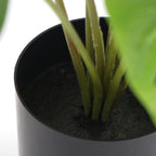 Potted Artificial Split Philodendron Plant With Real Touch Leaves 40cm
