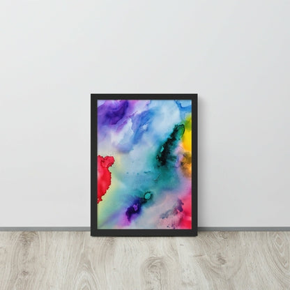 Abstract Framed photo paper poster