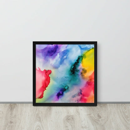 Abstract Framed photo paper poster