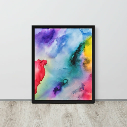 Abstract Framed photo paper poster