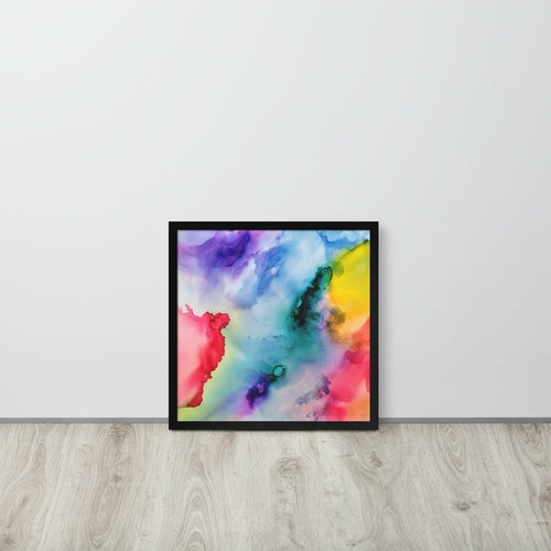 Abstract Framed photo paper poster