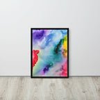 Abstract Framed photo paper poster