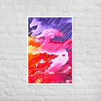Rainbow Waves Framed photo paper poster