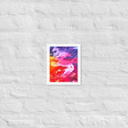 Rainbow Waves Framed photo paper poster