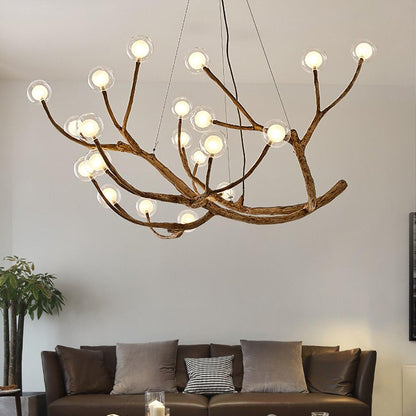 Nordic LED Branch Chandelier Lights Living room Lamps Modern Molecular