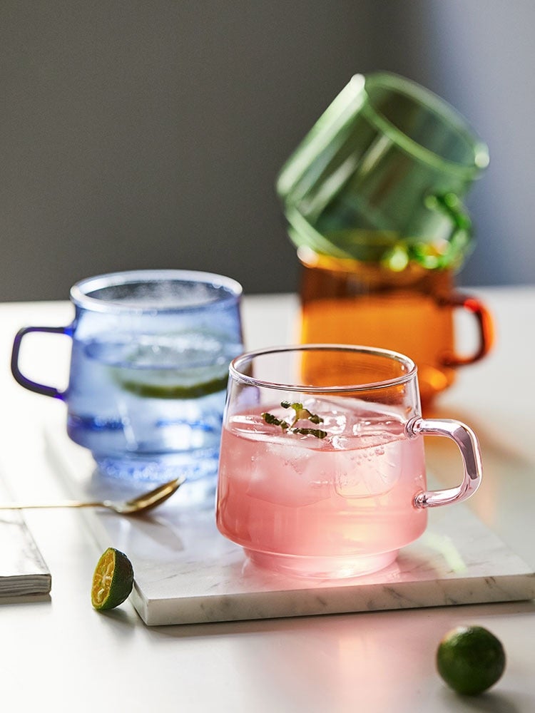 Retro Glass Mug Set Main image