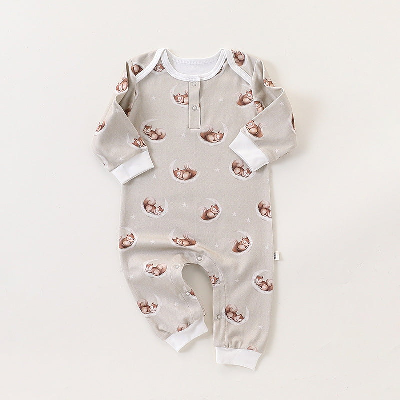 Autumn and Spring New Arrival Baby Unisex Simple Animals Cartoon