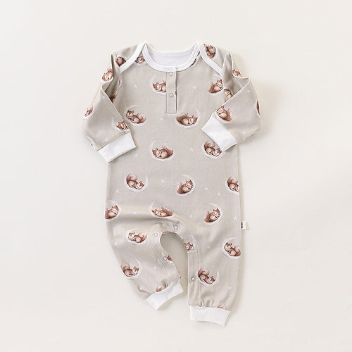 Autumn and Spring New Arrival Baby Unisex Simple Animals Cartoon
