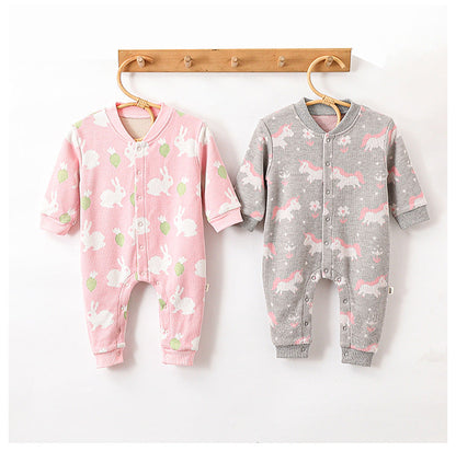 Autumn and Spring New Arrival Baby Girls Simple Animals Cartoon