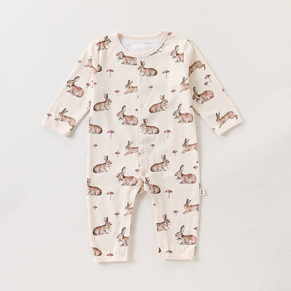 Autumn and Spring New Arrival Baby Unisex Simple Animals Cartoon