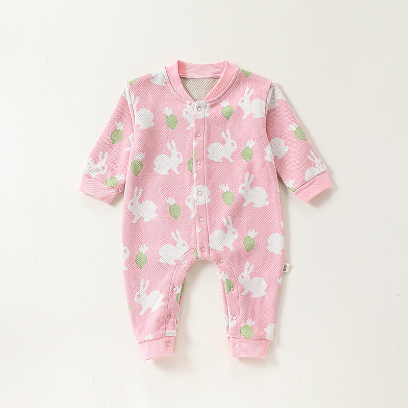 Autumn and Spring New Arrival Baby Girls Simple Animals Cartoon