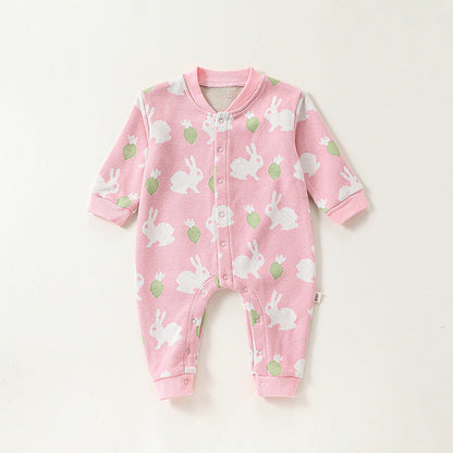 Autumn and Spring New Arrival Baby Girls Simple Animals Cartoon