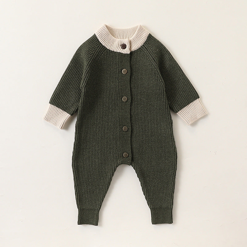 Autumn and Spring New Arrival Baby Thickened Warm Knitted Long Sleeves