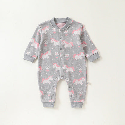 Autumn and Spring New Arrival Baby Girls Simple Animals Cartoon