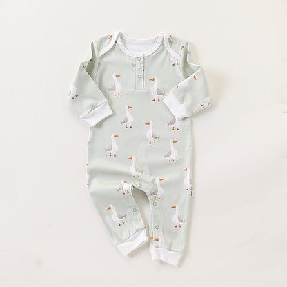 Autumn and Spring New Arrival Baby Unisex Simple Animals Cartoon