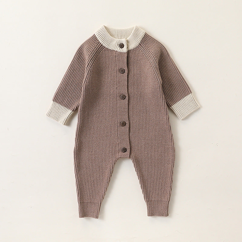 Autumn and Spring New Arrival Baby Thickened Warm Knitted Long Sleeves
