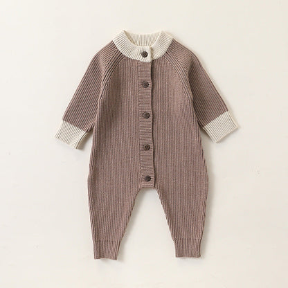 Autumn and Spring New Arrival Baby Thickened Warm Knitted Long Sleeves