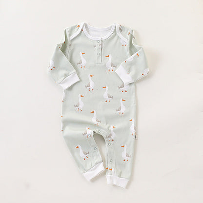 Autumn and Spring New Arrival Baby Unisex Simple Animals Cartoon