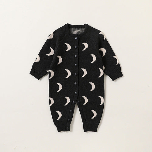 Autumn and Spring New Arrival Baby Unisex Simple Moon Pattern Knitted