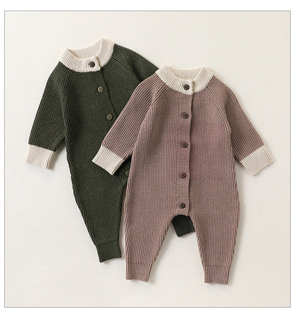 Autumn and Spring New Arrival Baby Thickened Warm Knitted Long Sleeves