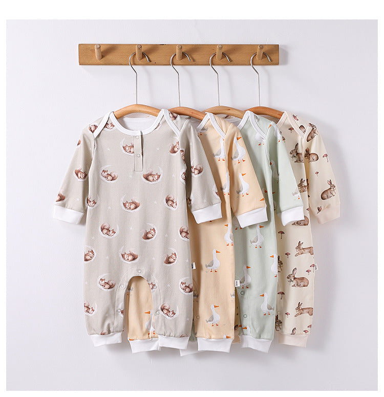 Autumn and Spring New Arrival Baby Unisex Simple Animals Cartoon